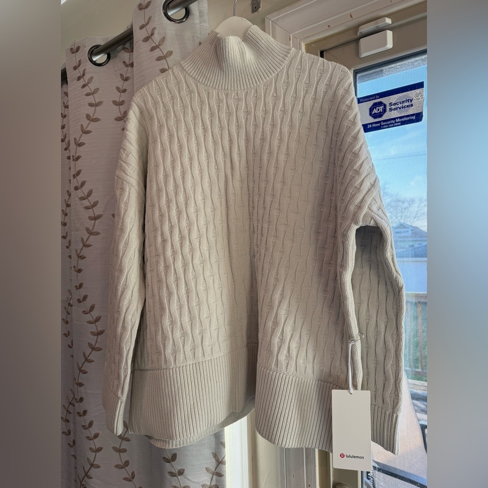 Lululemon cable-knit sweater